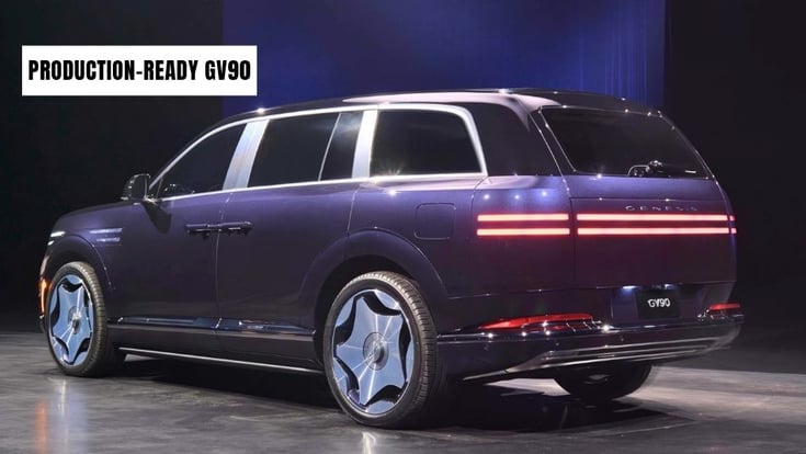 Genesis GV90 rear quarter static