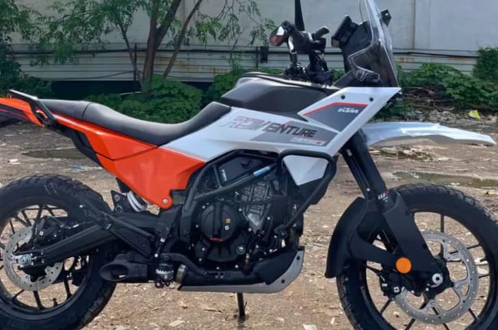 KTM 390 Adventure new white colour spotted ahead of launch