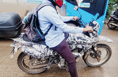Upcoming Bajaj dual-sport motorcycle spotted testing again