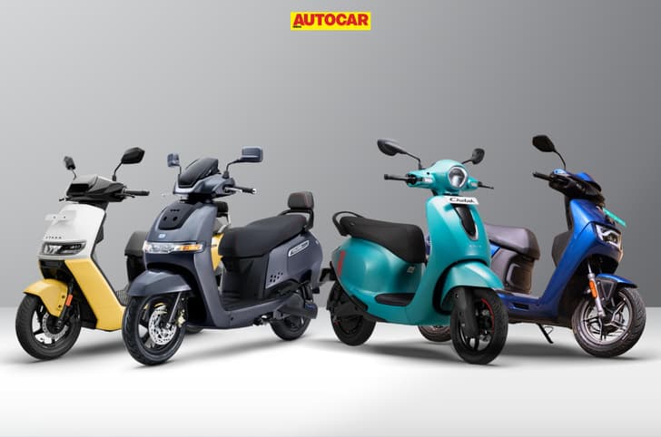 TVS, Bajaj, Ather and Vida scooters