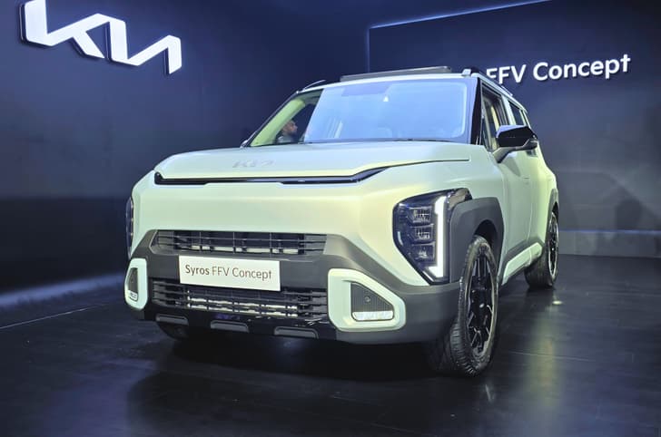 Kia unveils Syros flex-fuel concept 
