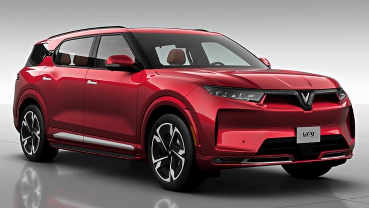 Vinfast VF9 front quarter static image