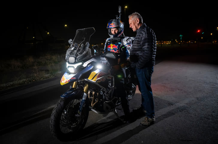 Next-gen Triumph Tiger 1200 with Sam Sunderland onboard