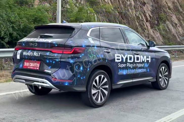 BYD Seal U plug-in hybrid SUV spotted range-testing in India