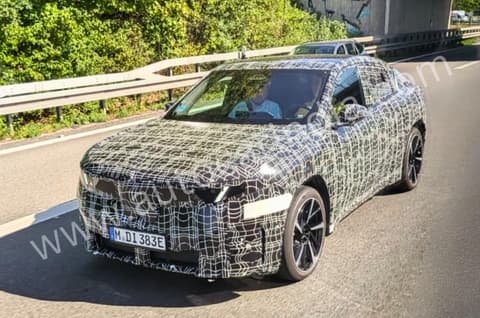 BMW iX4 electric coupe SUV spotted testing