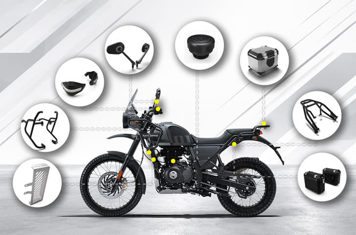 Royal Enfield Himalayan 440 accessory prices revealed