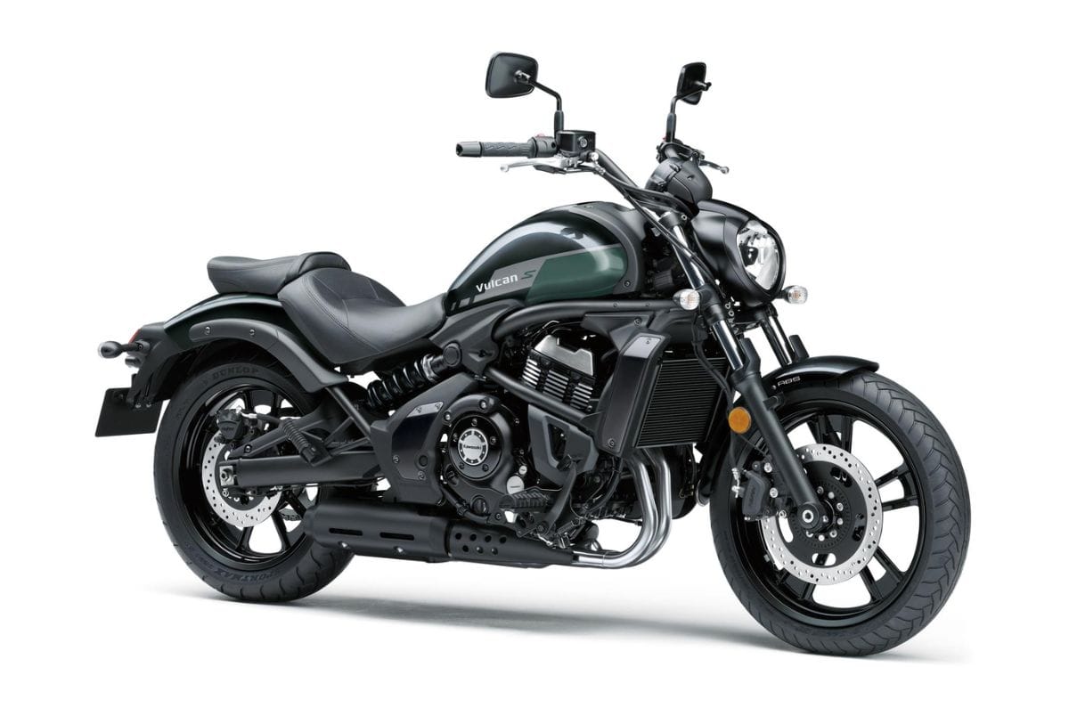 Render showing the Kawasaki Vulcan S in Metallic Carbon Gray colour.