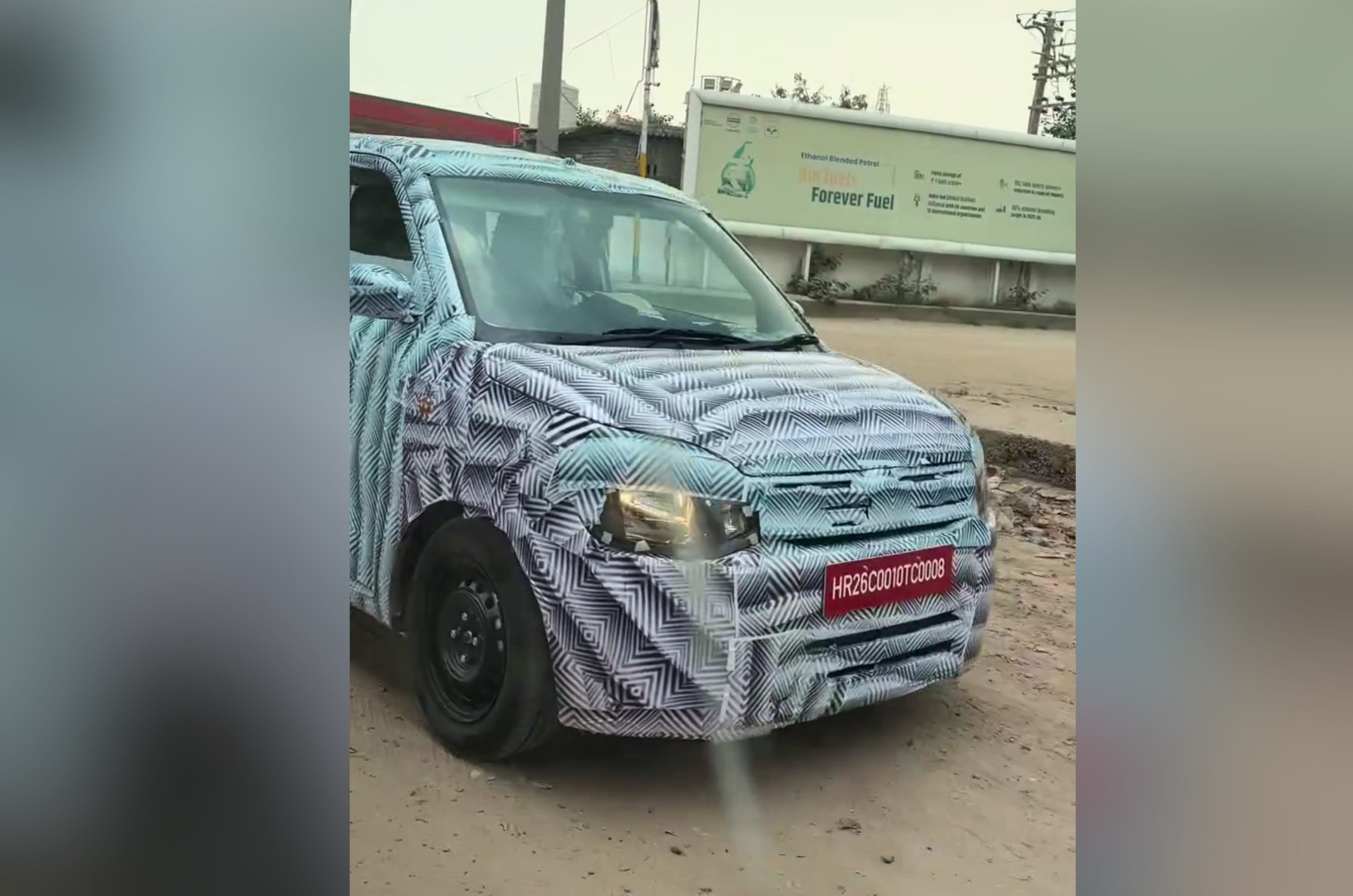 Maruti Suzuki Wagon R facelift spied testing