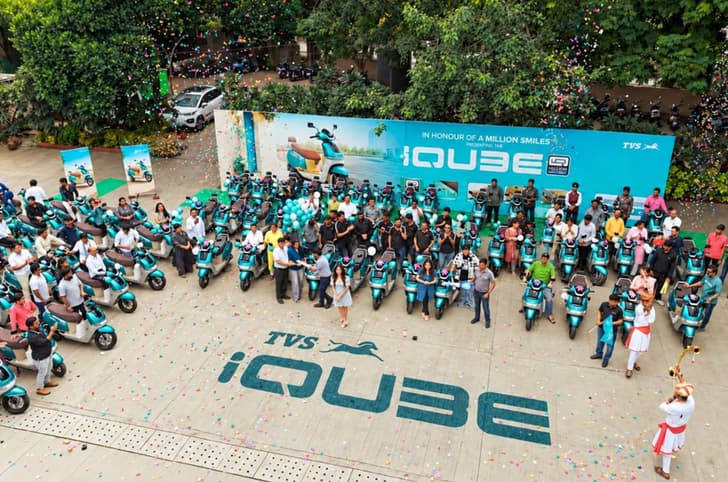 TVS iQube MillionR Special Edition sees 100-plus deliveries in Pune