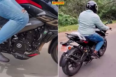 Bajaj Pulsar NS200 and N250 spied with new TFT, WP USD fork