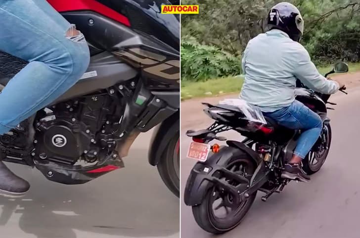 Bajaj Pulsar NS200 and N250 spied with new TFT, WP USD fork