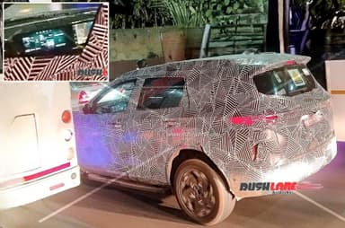 Tata Safari EV interior spied with triple-screen setup