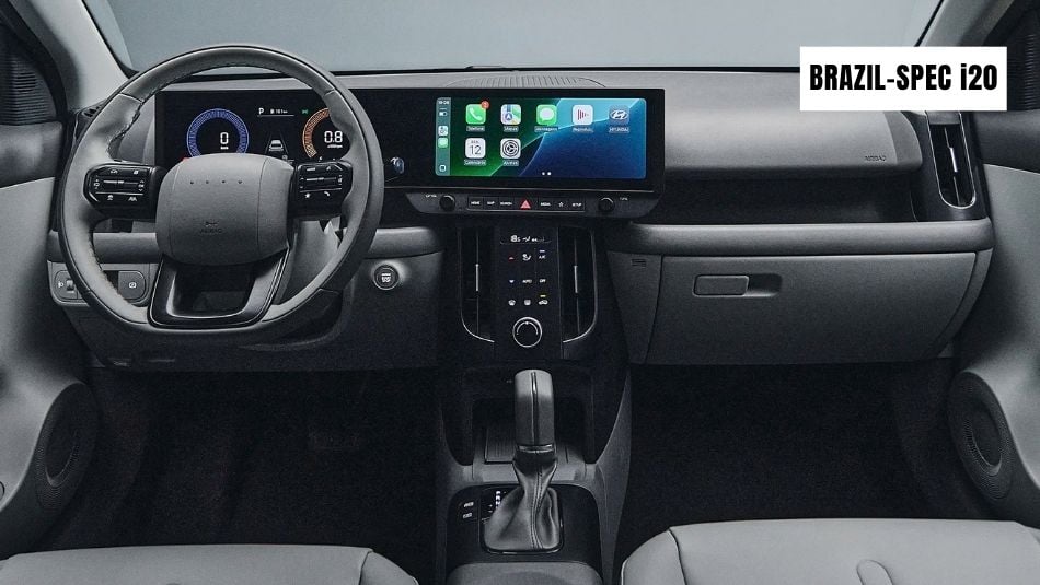 Brazil-spec 4th-gen Hyundai i20 dashboard
