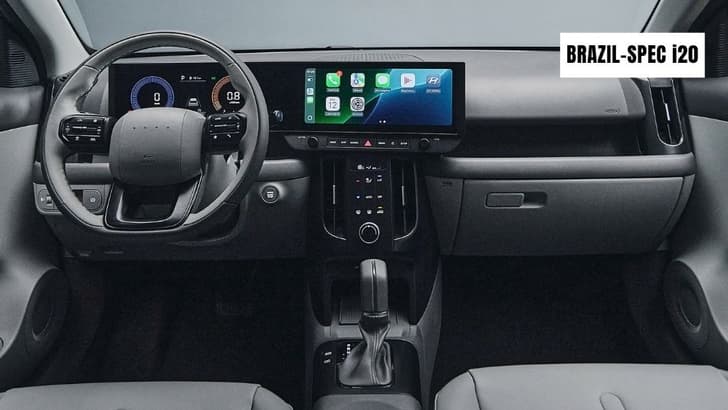 Brazil-spec 4th-gen Hyundai i20 dashboard