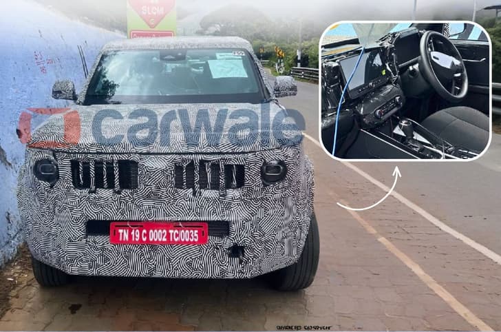 Mahindra Vision S interior spied in close detail