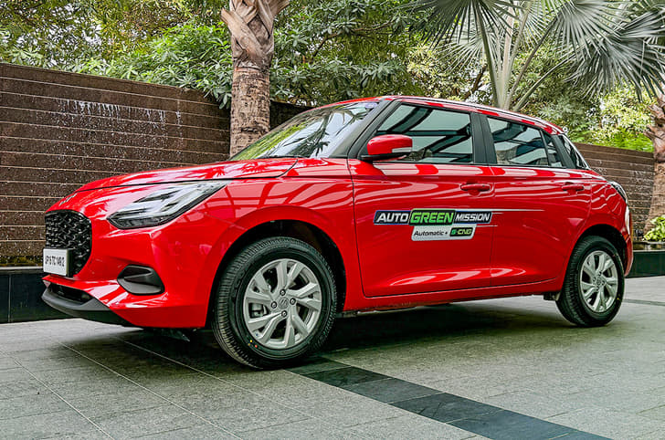 Maruti Swift CNG AMT front quarter static Maruti Swift CNG AMT front quarter static
