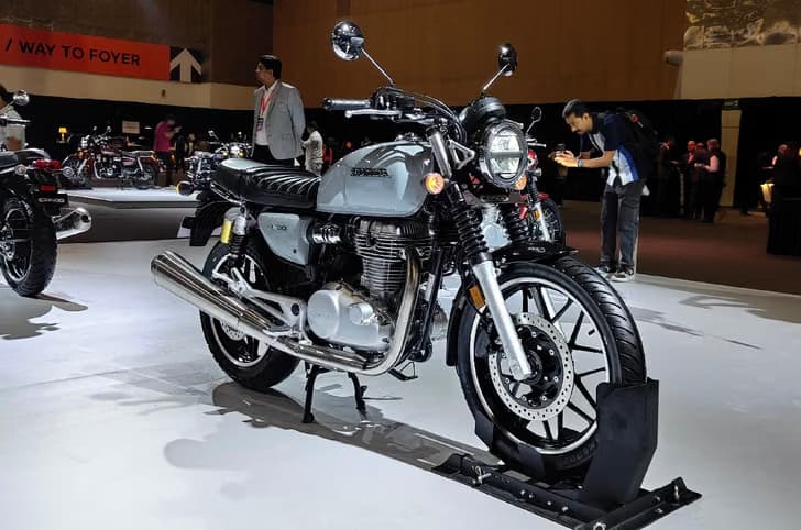Honda CB500 on display at an event