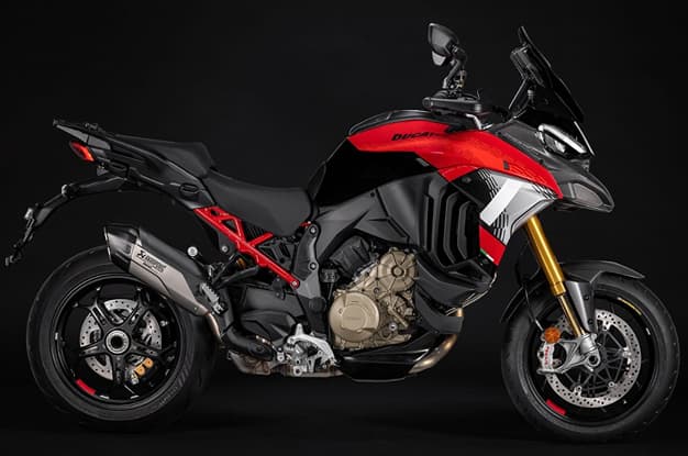 Inside image showing the 2025 racing livery on the Ducati Multistrada V4 Pikes Peak