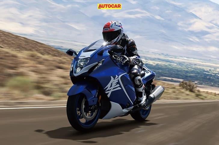 Outside image showing the 2026 Suzuki Hayabusa Special Edition's front left quarter.