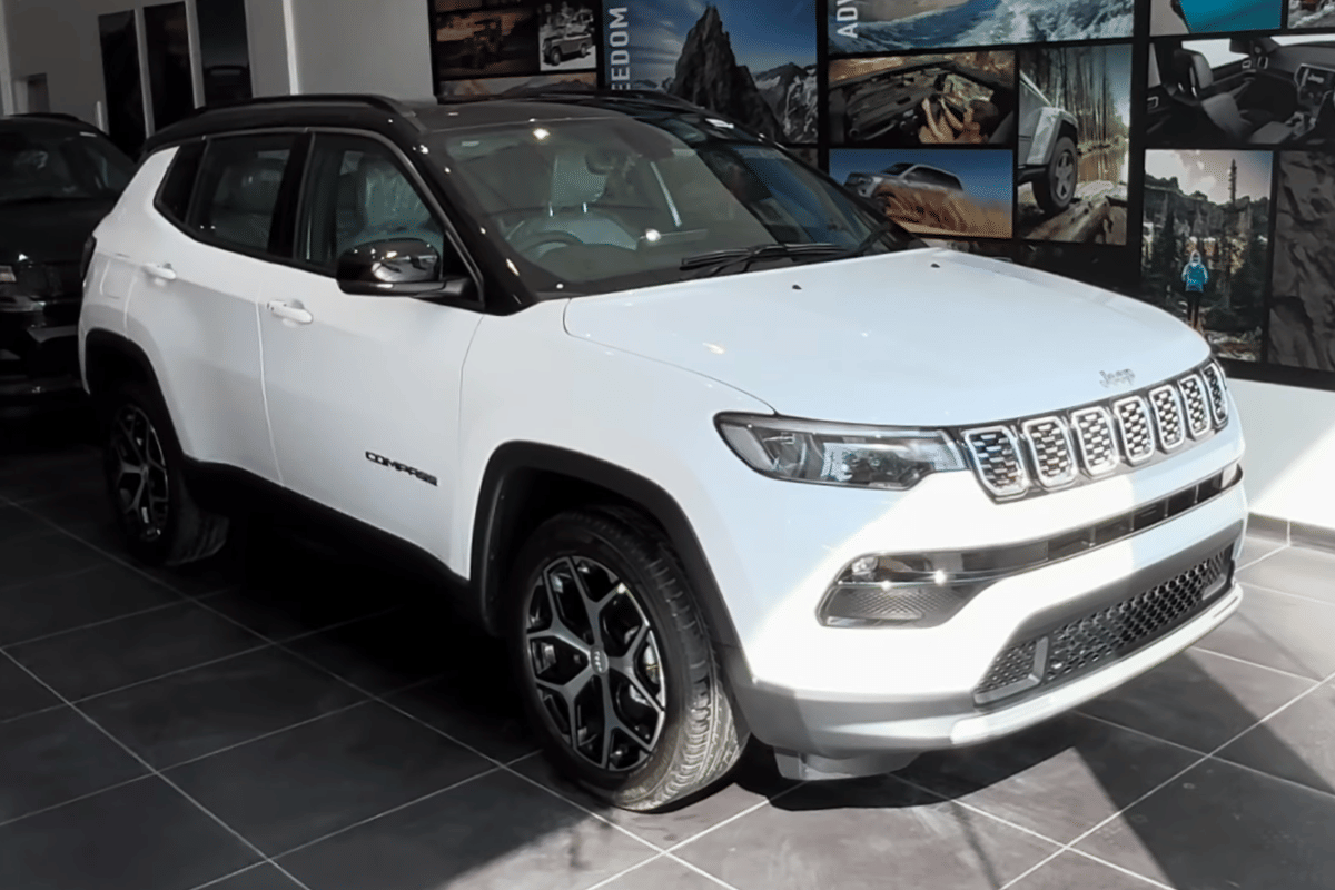 jeep compass in showroom