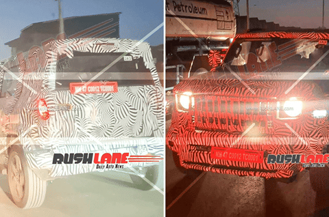 Mahindra Vision T prototype spied testing for the first time