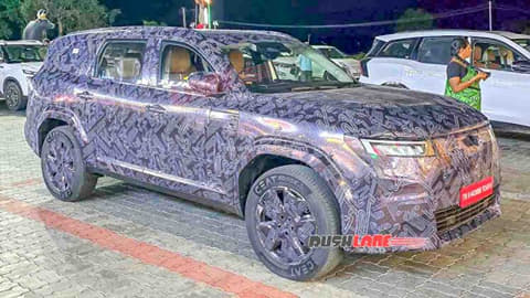Upcoming Nissan 7-seater SUV spied testing