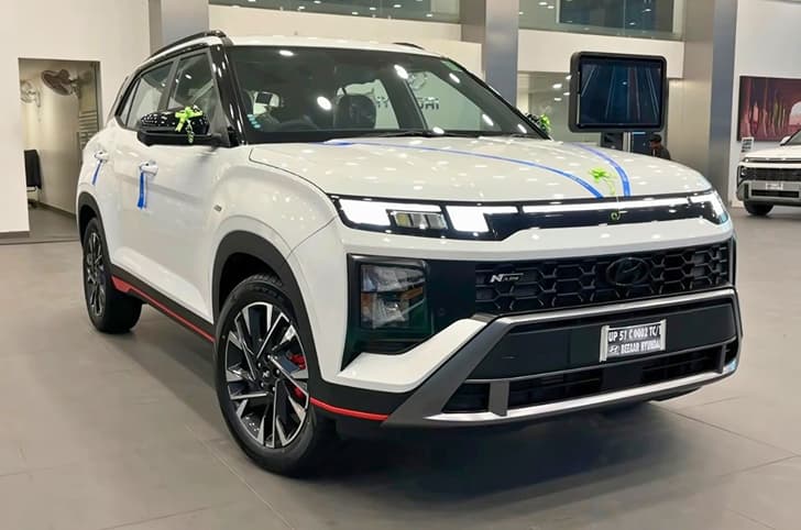 Hyundai Creta N-Line in showroom
