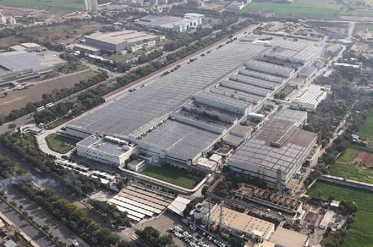 Aerial image of Honda factory