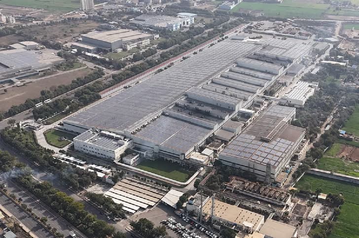 Aerial image of Honda factory