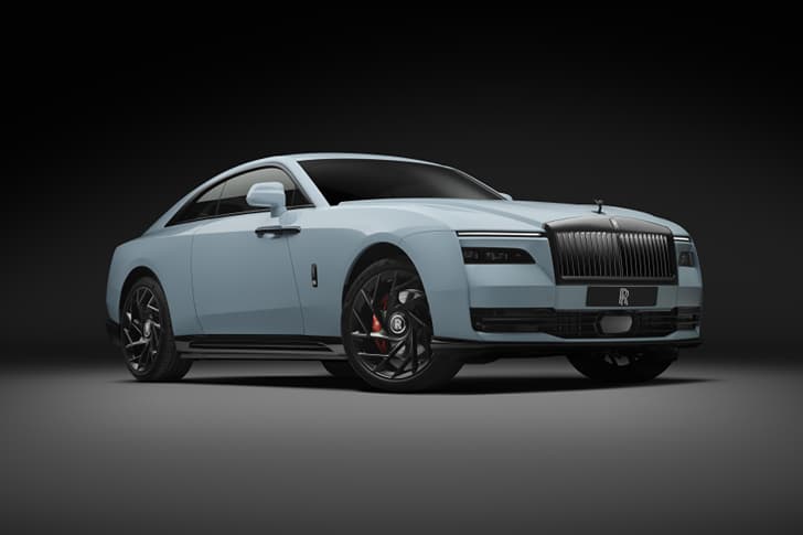 Rolls Royce Spectre Black Badge front quarter static Rolls Royce Spectre Black Badge front quarter static