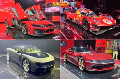 Universo Ferrari exhibition debuts F80, Luce, 12Cilindri Manuale in India