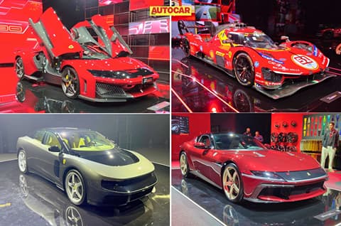 Universo Ferrari exhibition debuts F80, Luce, 12Cilindri Manuale in India