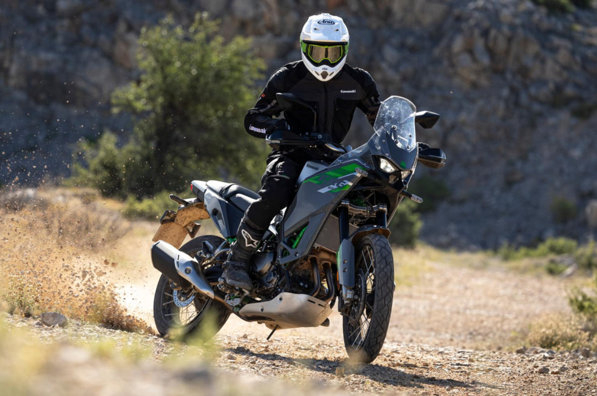 Kawasaki reveals KLE650 adventure bike, on sale from April 2027