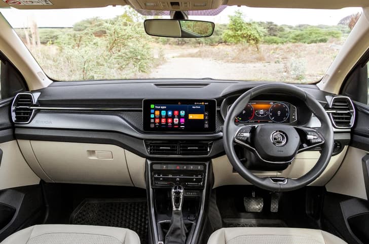Skoda Kushaq interior dashboard Skoda Kushaq interior dashboard