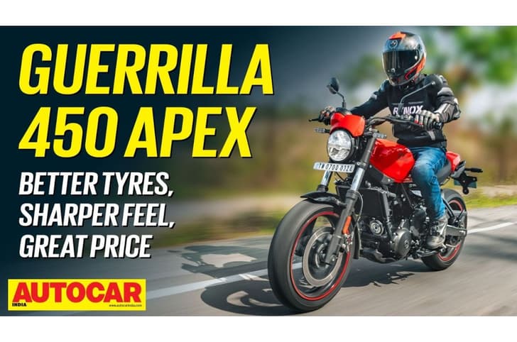 RE Guerrilla 450 Apex YouTUbe thumbnail lead image tracking shot