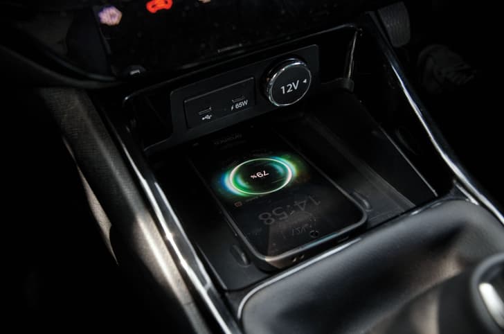 Tata Punch wireless charger