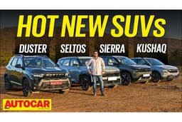 Renault Duster vs Kia Seltos vs Tata Sierra vs Skoda Kushaq video comparison