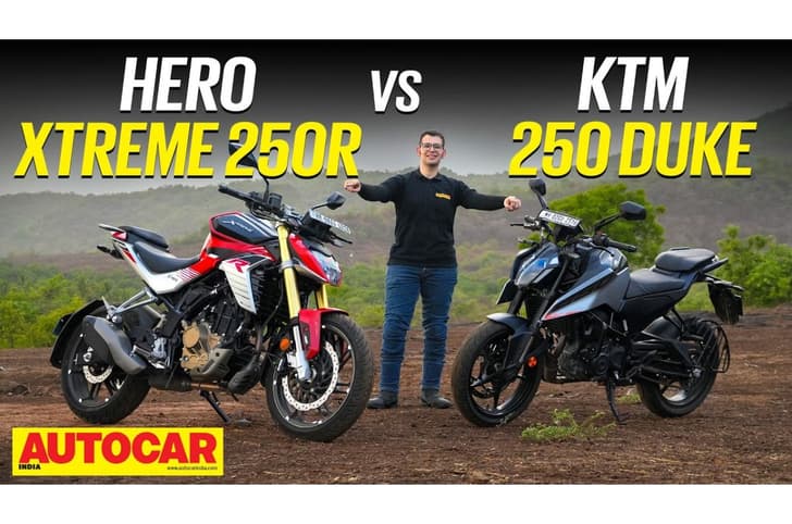 Hero Xtreme 250R vs KTM 250 Duke Comparison Thumbnail