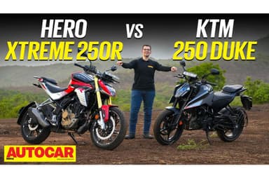 Hero Xtreme 250R vs KTM 250 Duke Comparison Video Review