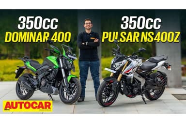 350cc Bajaj Dominar 400 and Pulsar NS400Z video review
