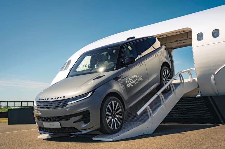 Range Rover Sport Electric prototype drive 