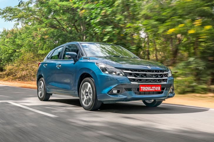 Maruti Suzuki Baleno front quarter tracking Maruti Suzuki Baleno front quarter tracking