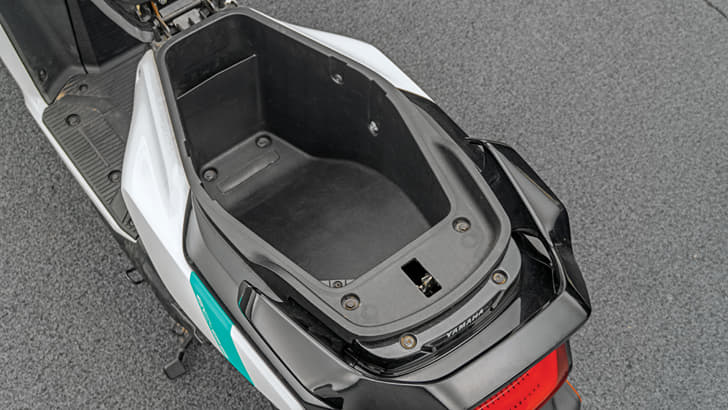 Side by side of EC-06 and e-Access underseat storage