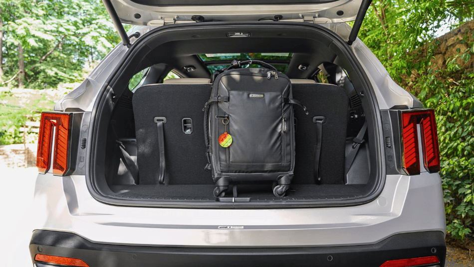 kia sorento boot space unfolded