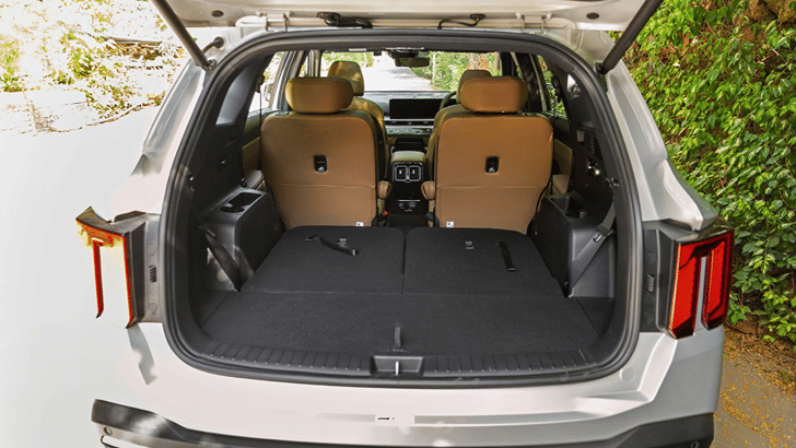 kia sorento boot space folded kia sorento boot space folded
