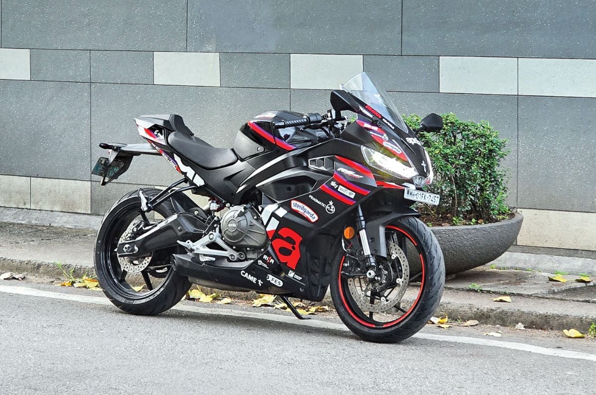 Aprilia RS 457 GP replica front right side static on road
