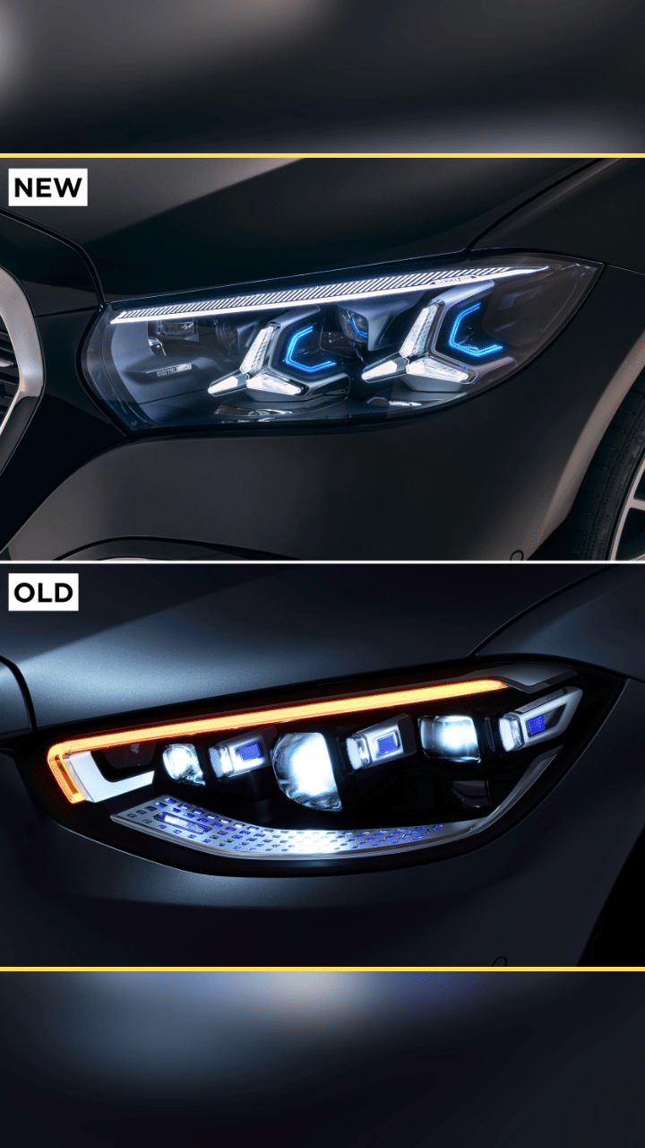 2026 Mercedes-Benz S-Class facelift vs old model headlight
