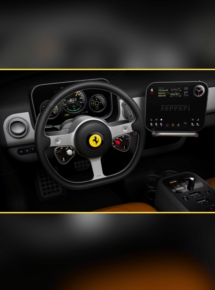 Ferrari Luce EV interior in pictures
