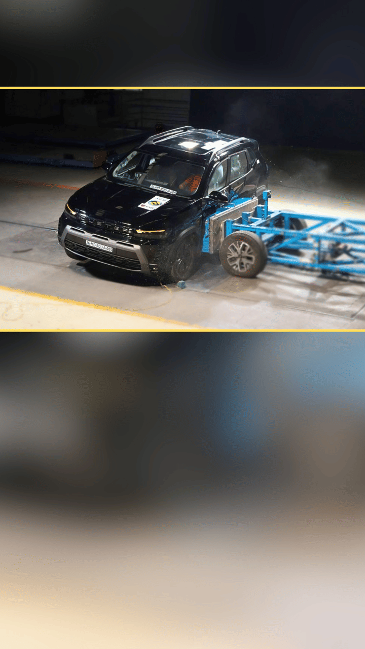 Renault Duster side movable deformable barrier test